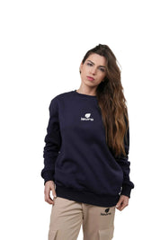 Felpa Girocollo Donna Cotone 100% 300 GSM Premium – Essential LS-6000 - Lauro Sport