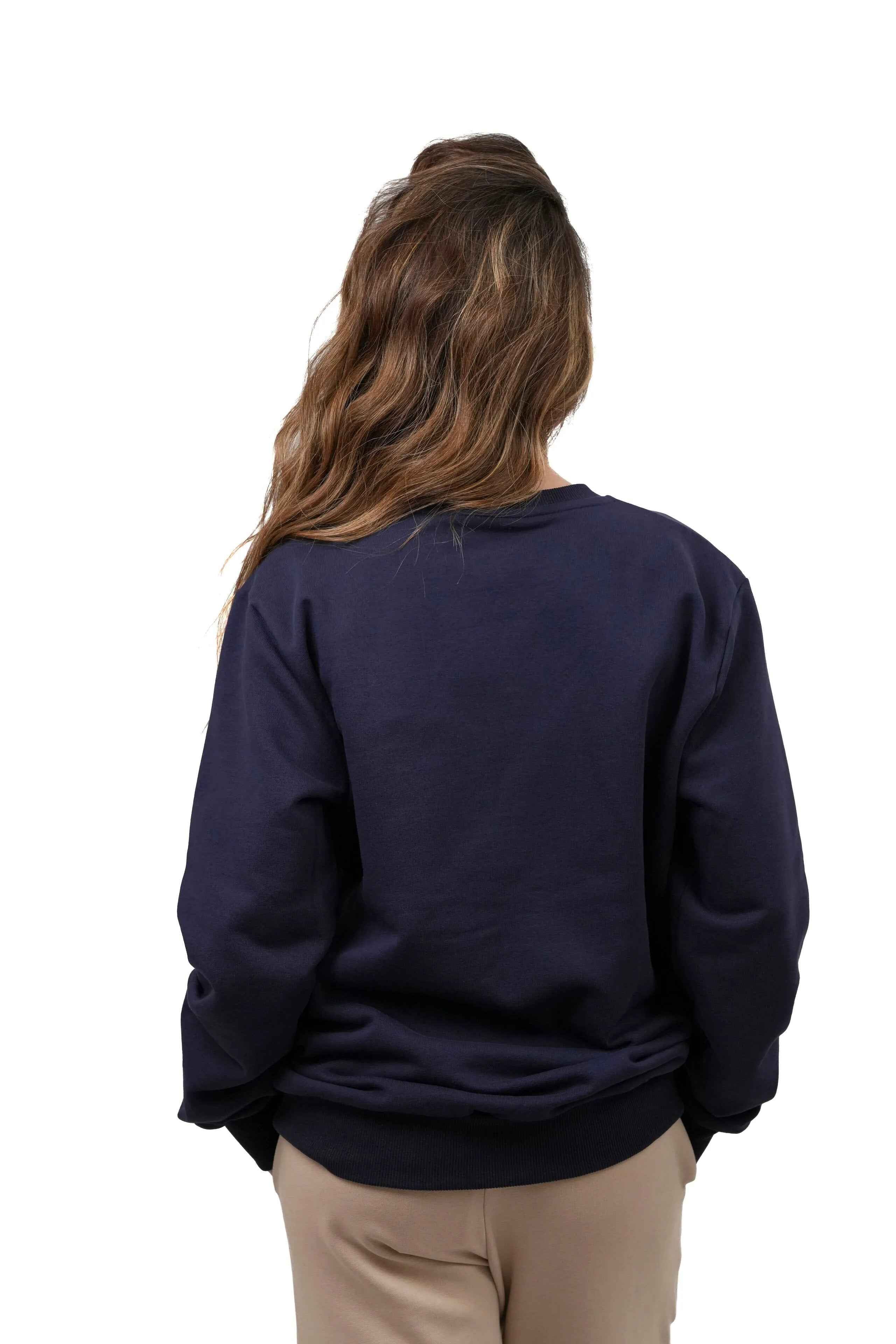 Felpa Girocollo Donna Cotone 100% 300 GSM Premium – Essential LS-6000 - Lauro Sport