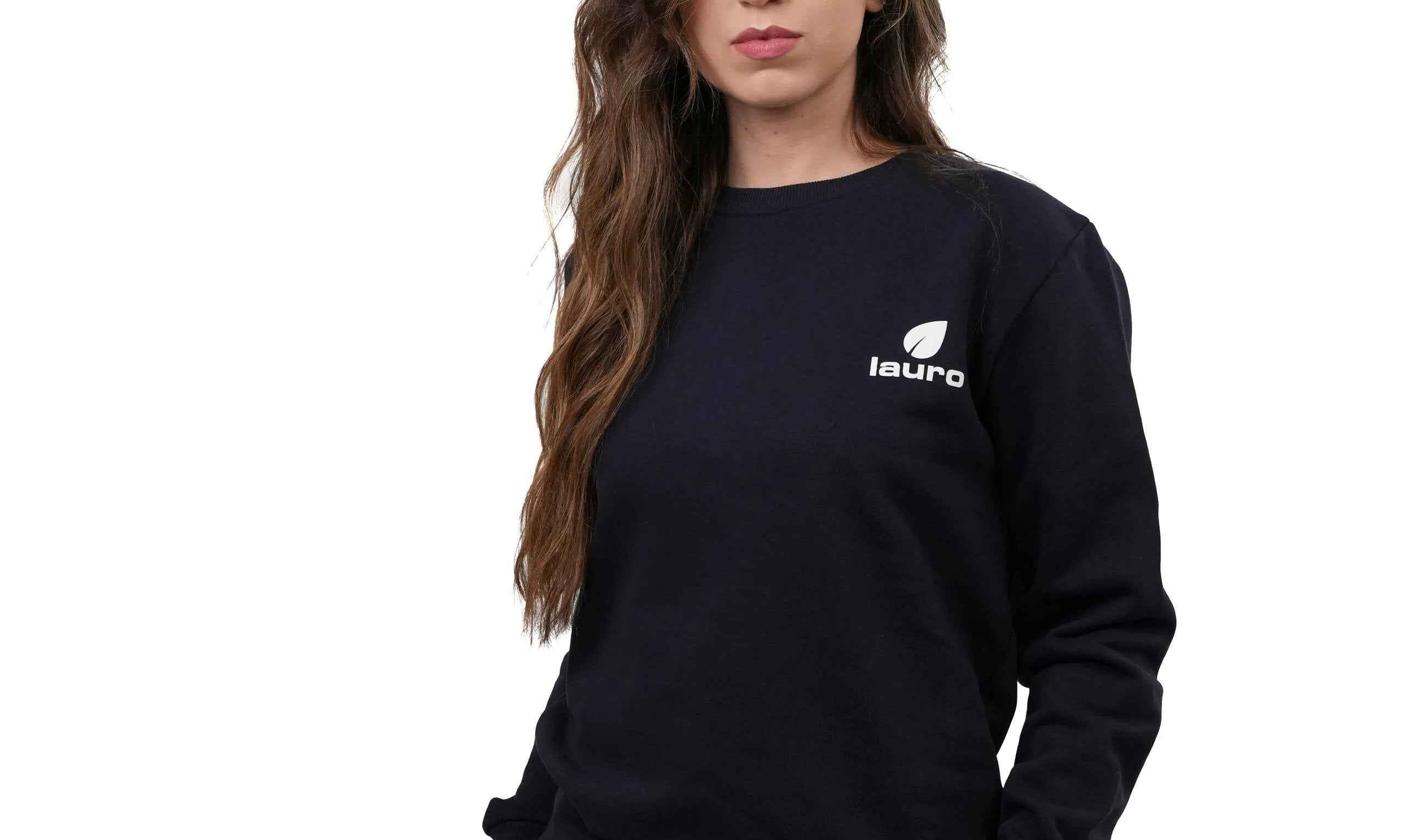 Felpa Girocollo Donna Premium Cotone 300 GSM – Essential LS-6000 - Lauro Sport