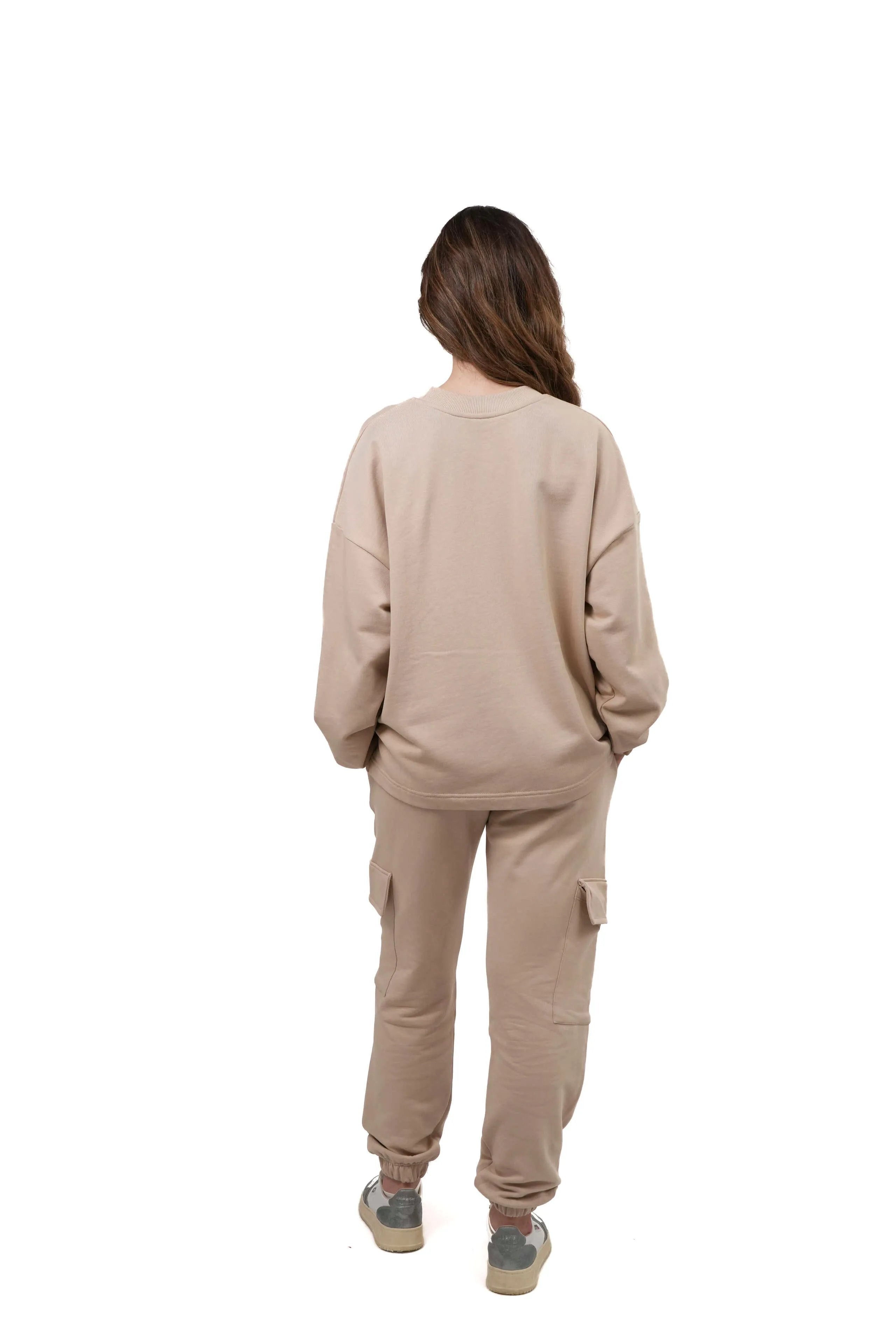 Felpa Oversize Donna Cotone 300 gsm Boxy – Cotone Premium LS-SU156 Donna - Lauro Sport
