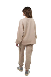 Felpa Oversize Donna Cotone 300 gsm Boxy – Cotone Premium LS-SU156 Donna - Lauro Sport