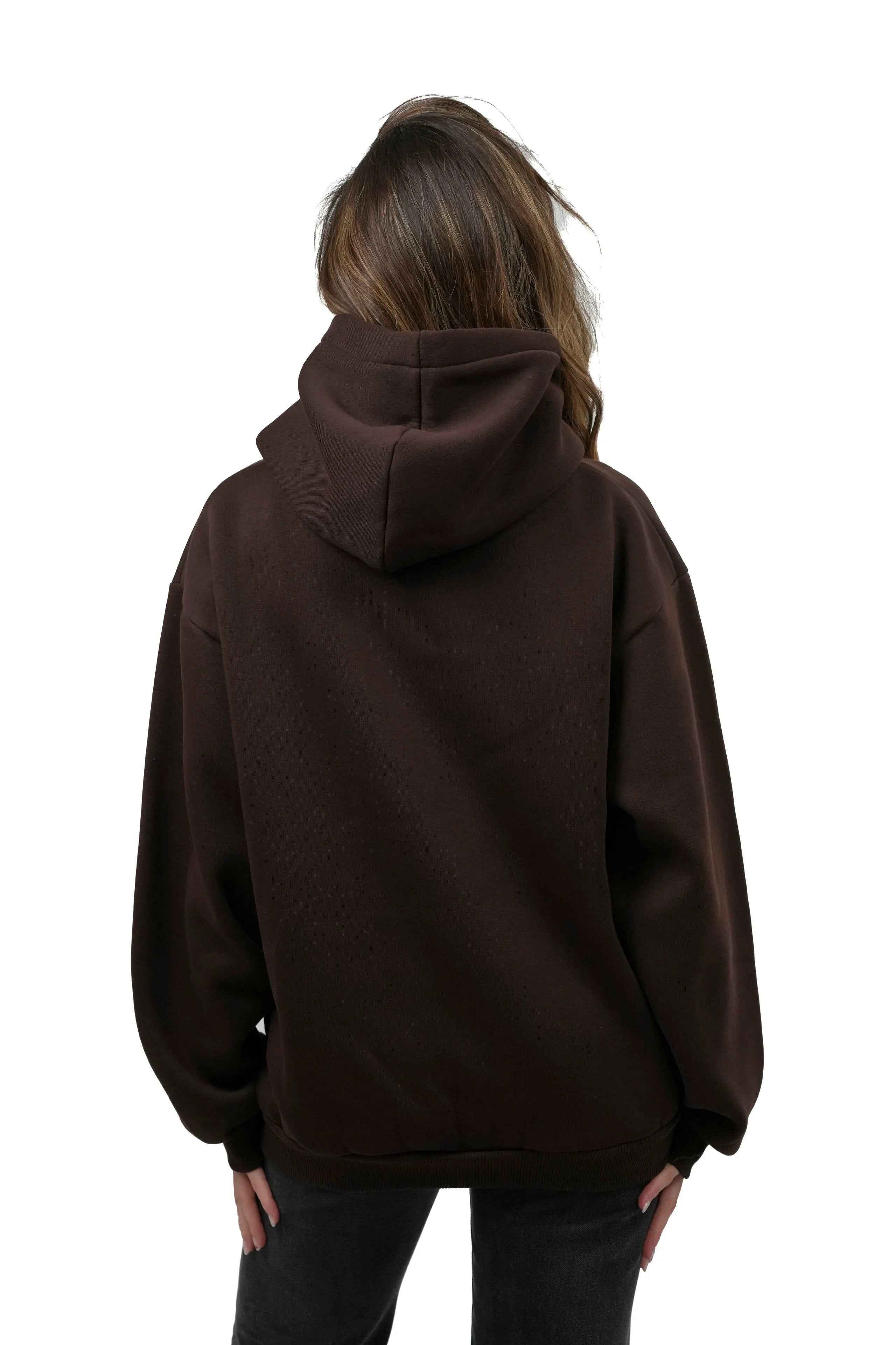 Felpa con Cappuccio Oversize Donna 300 GSM – Hoodie Boxy LS-YU3088 - Lauro Sport