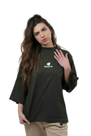 T-shirt Oversize Donna Manica 3/4 210 GSM – Boxy Premium LS-SU154 da Donna - Lauro Sport