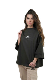 T-shirt Oversize Donna Manica 3/4 210 GSM – Boxy Premium LS-SU154 da Donna - Lauro Sport