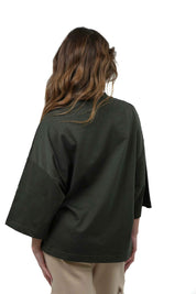 T-shirt Oversize Donna Manica 3/4 210 GSM – Boxy Premium LS-SU154 da Donna - Lauro Sport