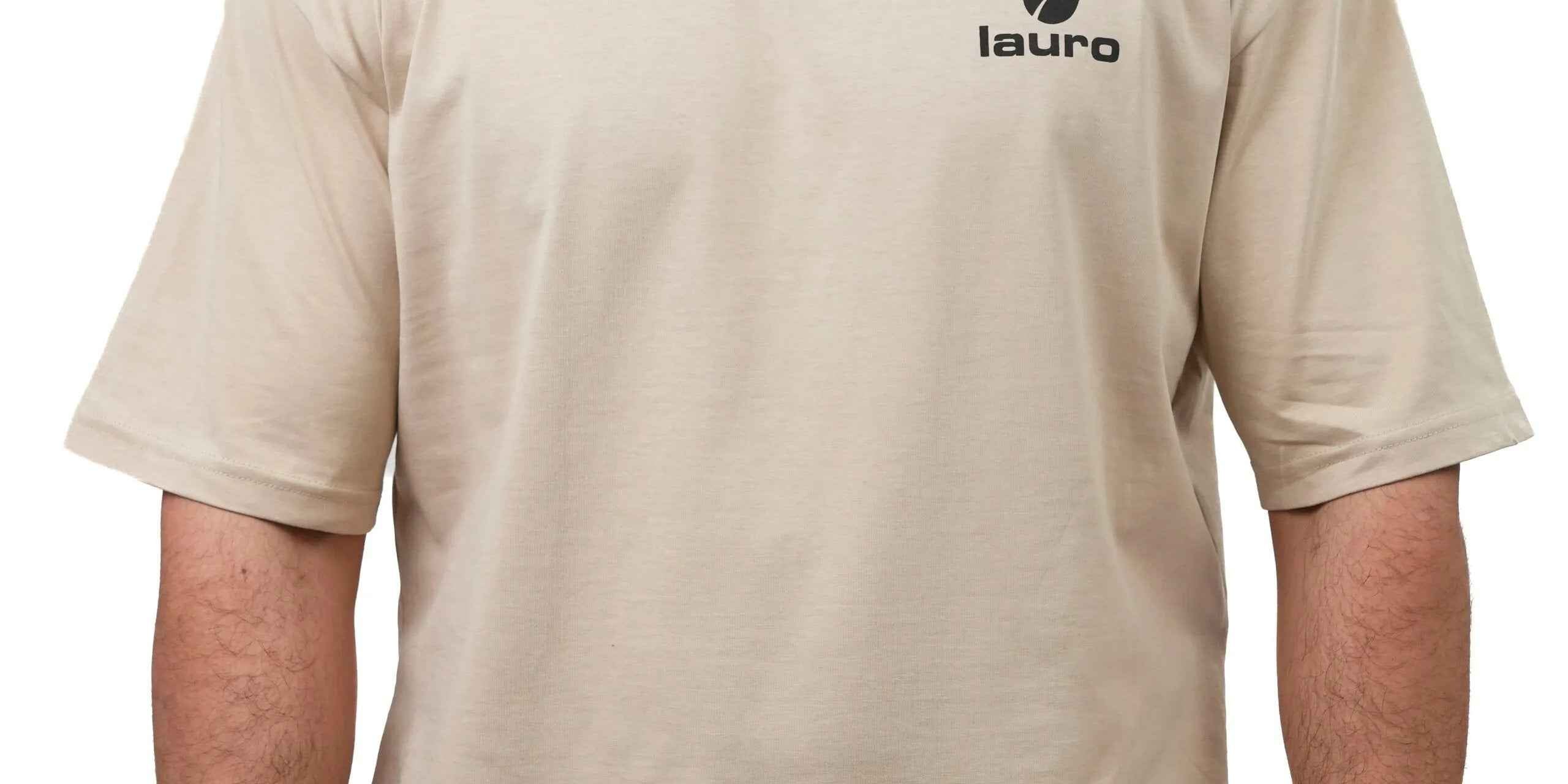 T-shirt Uomo Cotone 100% Boxy Fit Giro Sceso - LS-LU21039 - Lauro Sport